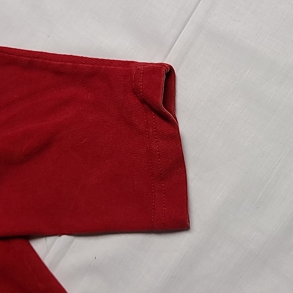 Vintage Newton Trading Co 100% Cotton Red Metal Zipper Made in Turkey Sz L - Picture 9 of 10